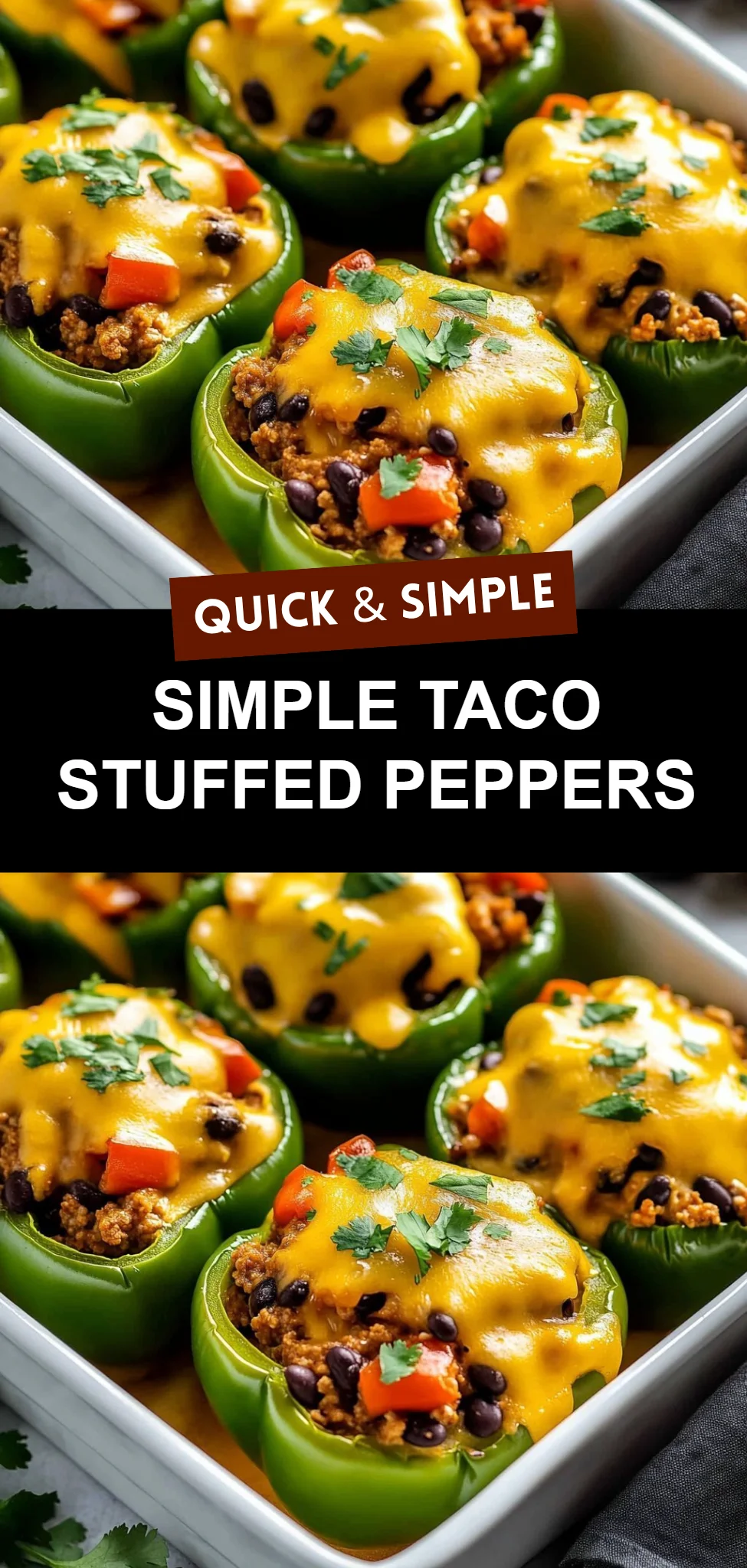 Simple Taco Stuffed Peppers