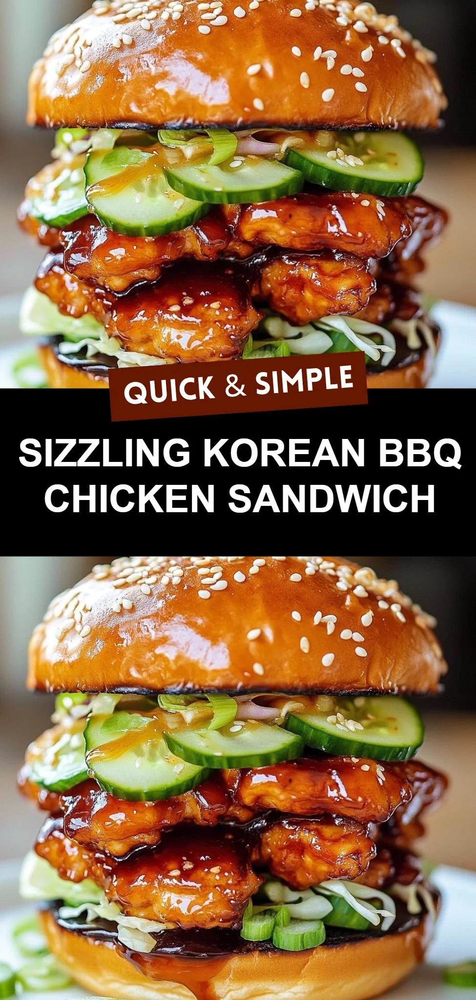 Sizzling Korean BBQ Chicken Sandwich