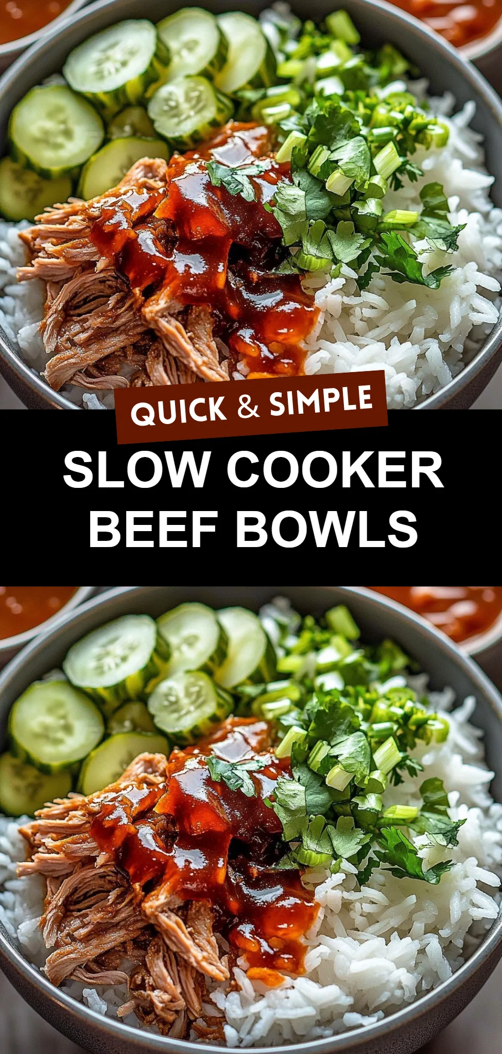 Slow Cooker Beef Bowls