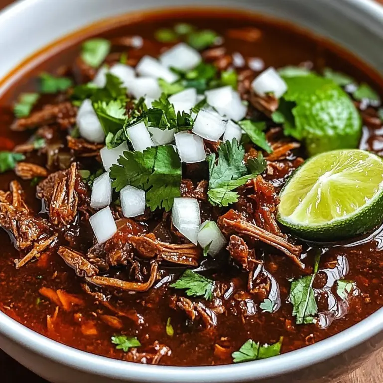 Delicious Slow Cooker Birria served in a bowl with toppings like cilantro and onions