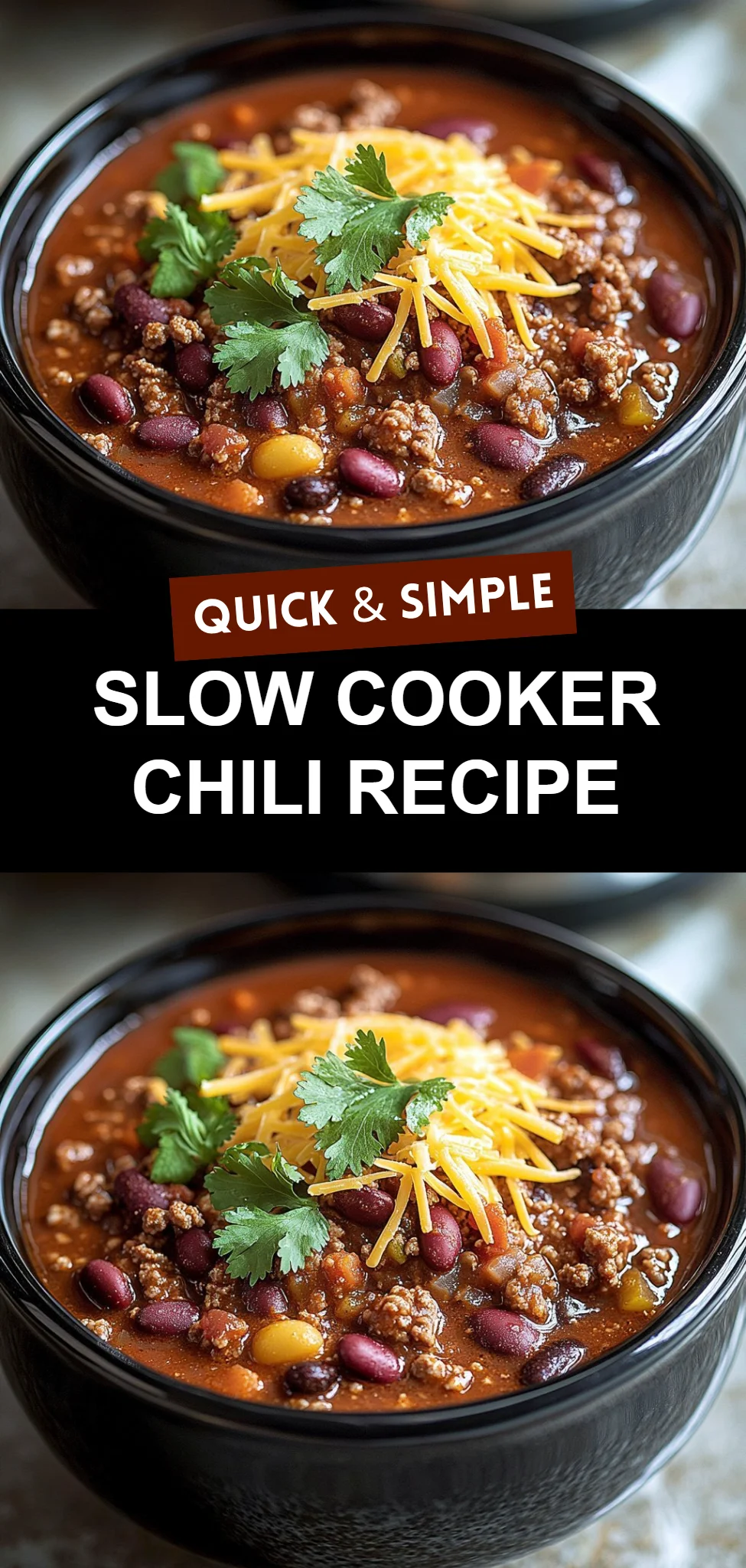 Slow Cooker Chili Recipe