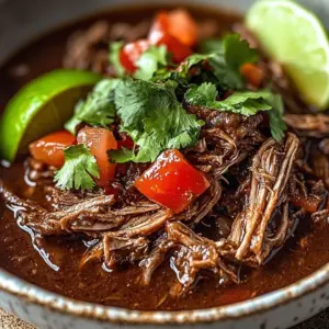 Delicious Slow-Cooker Mexican Shredded Beef served with tortillas and toppings.