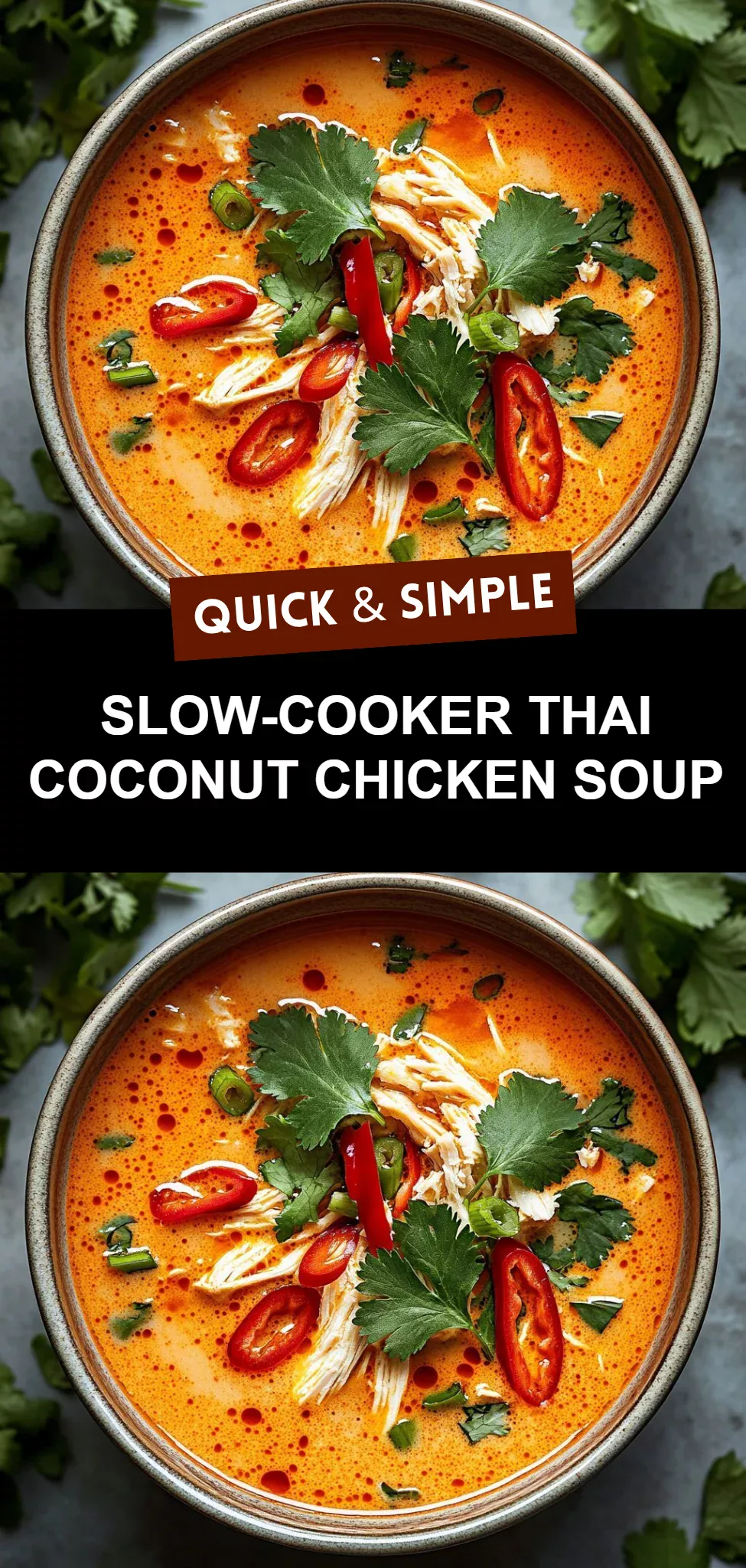 Slow-Cooker Thai Coconut Chicken Soup