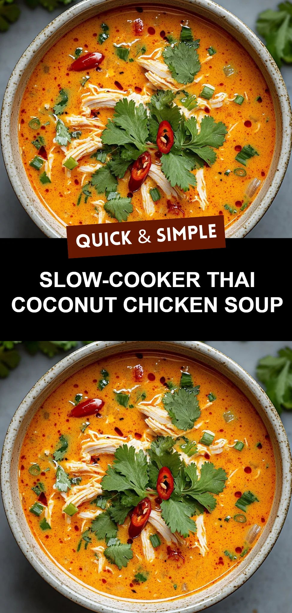 Slow-Cooker Thai Coconut Chicken Soup