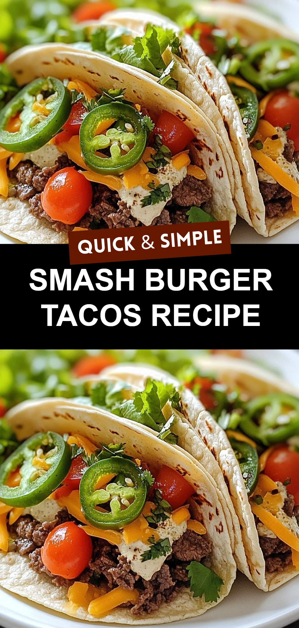 Smash Burger Tacos Recipe
