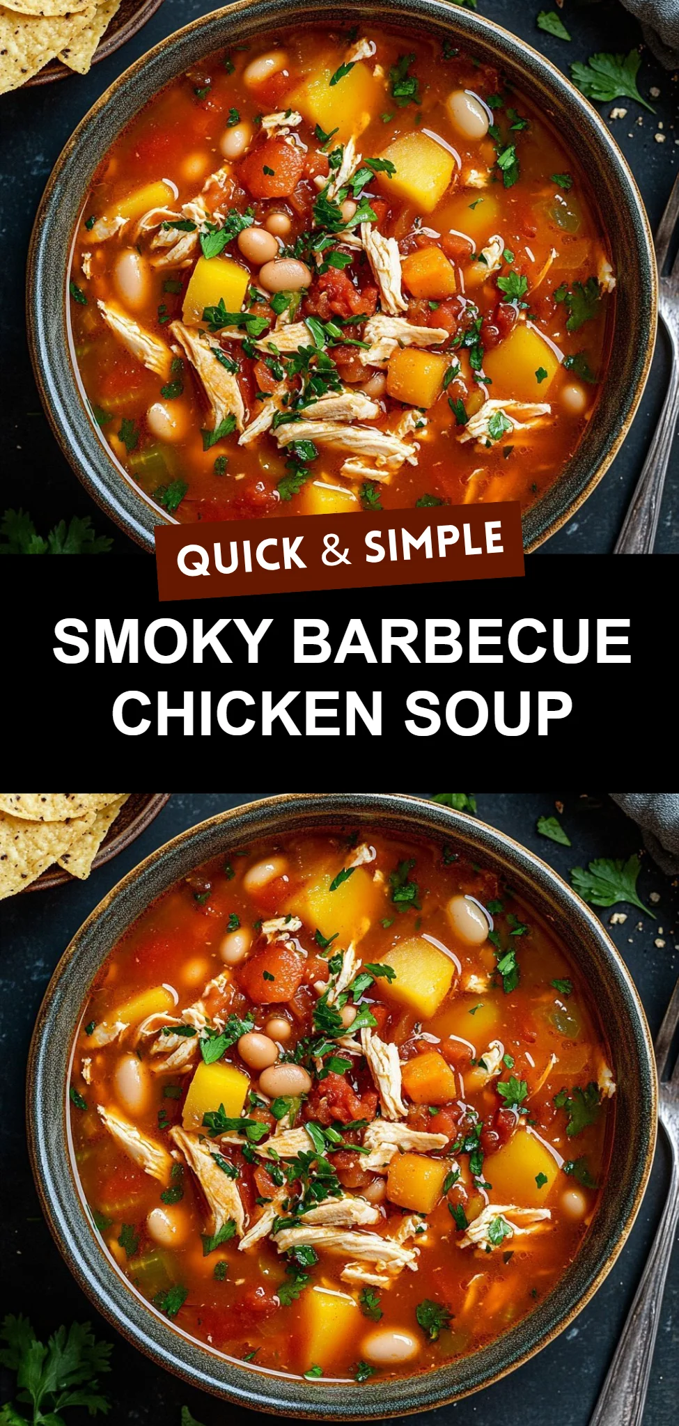 Smoky Barbecue Chicken Soup