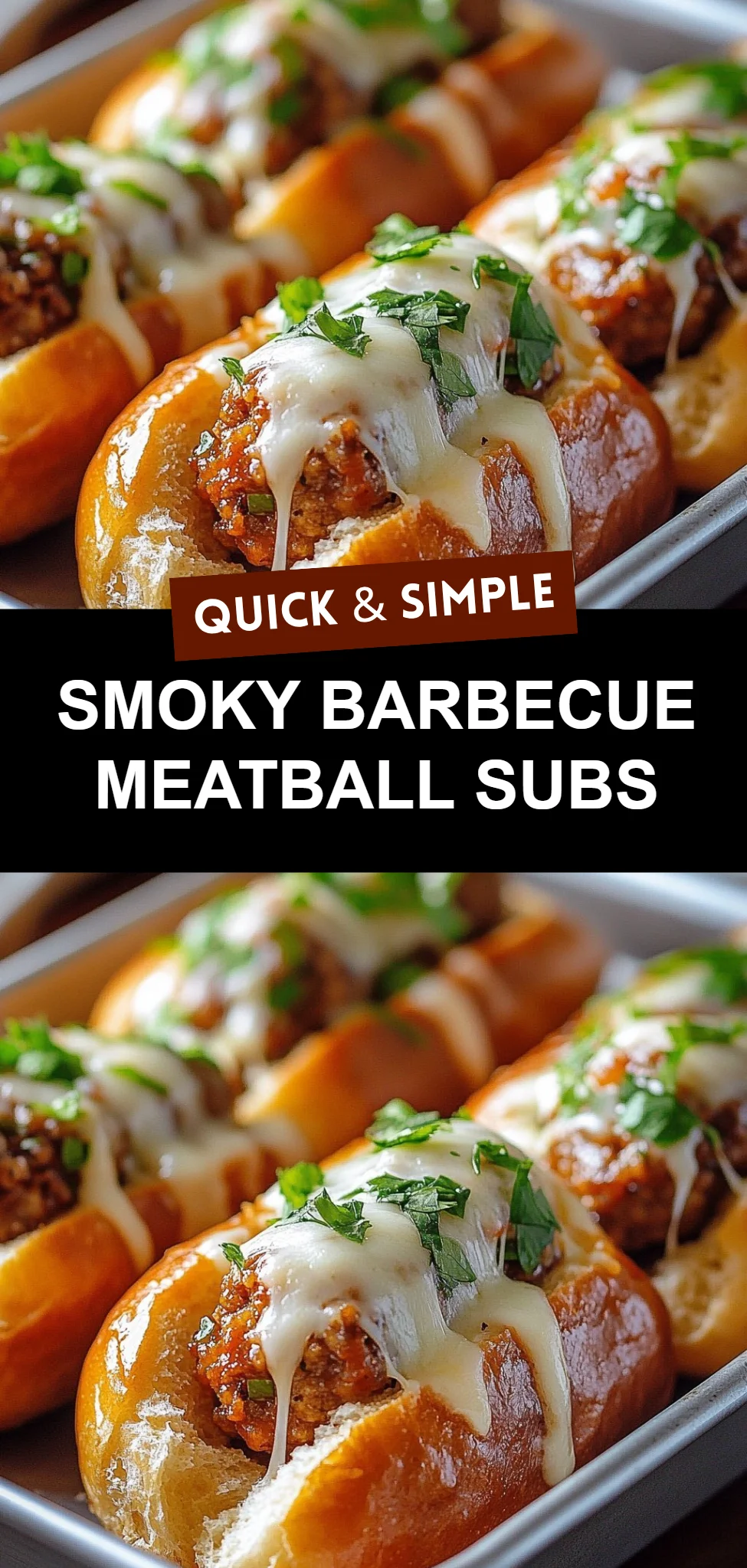Smoky Barbecue Meatball Subs