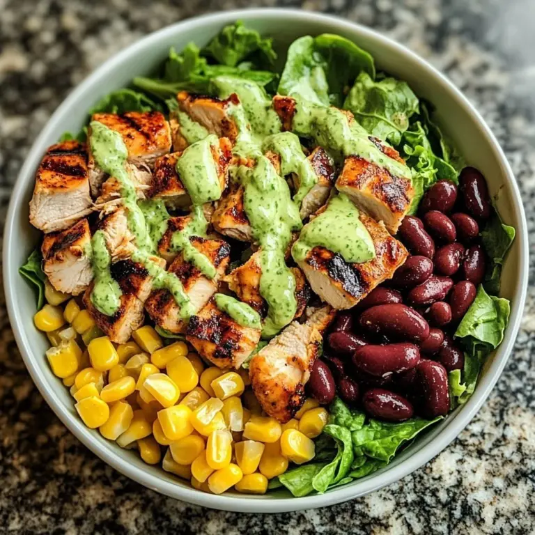 Southwestern Chicken Salad Bowl with fresh ingredients and vibrant flavors