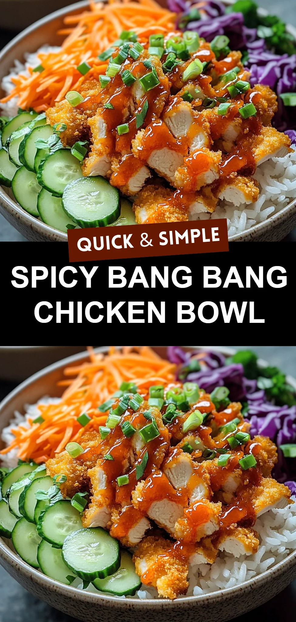 Spicy Bang Bang Chicken Bowl