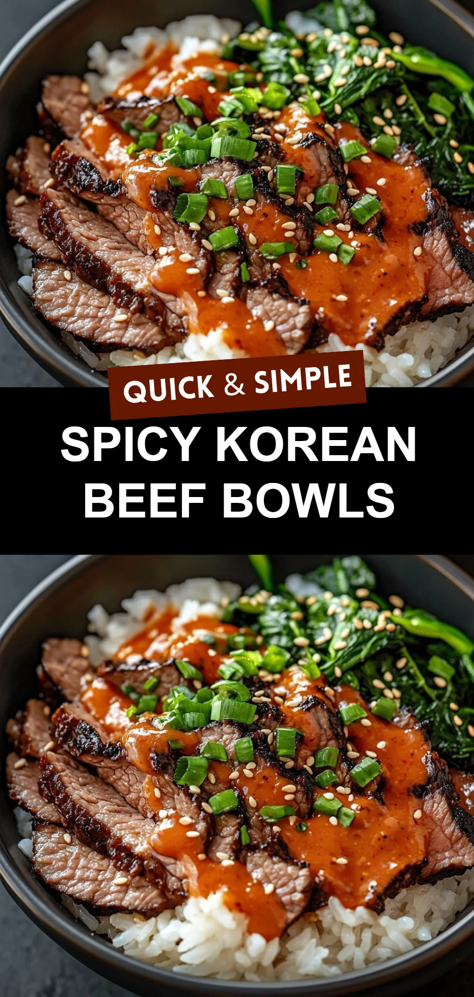 Spicy Korean Beef Bowls