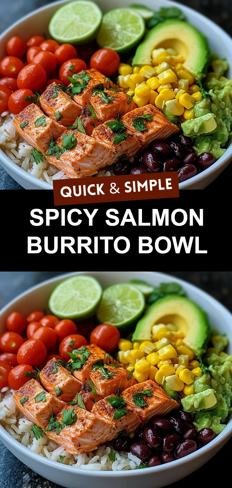 Spicy Salmon Burrito Bowl