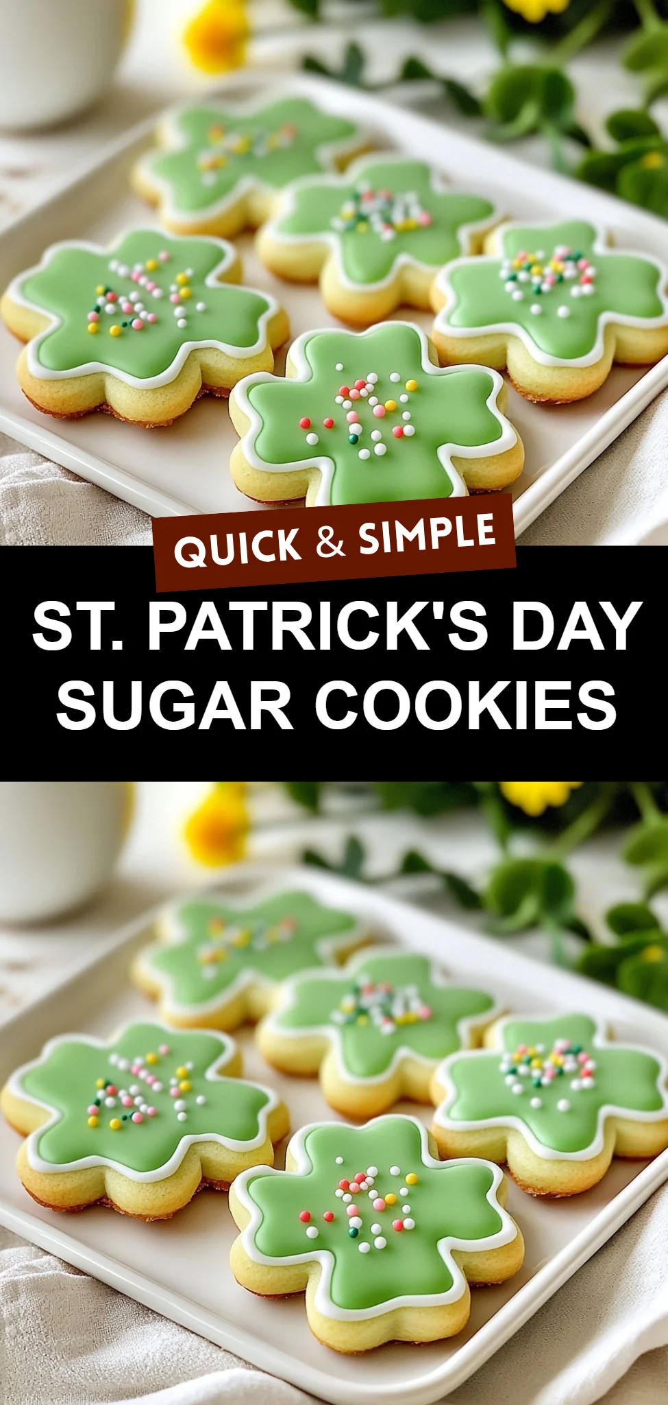 St. Patrick's Day Sugar Cookies