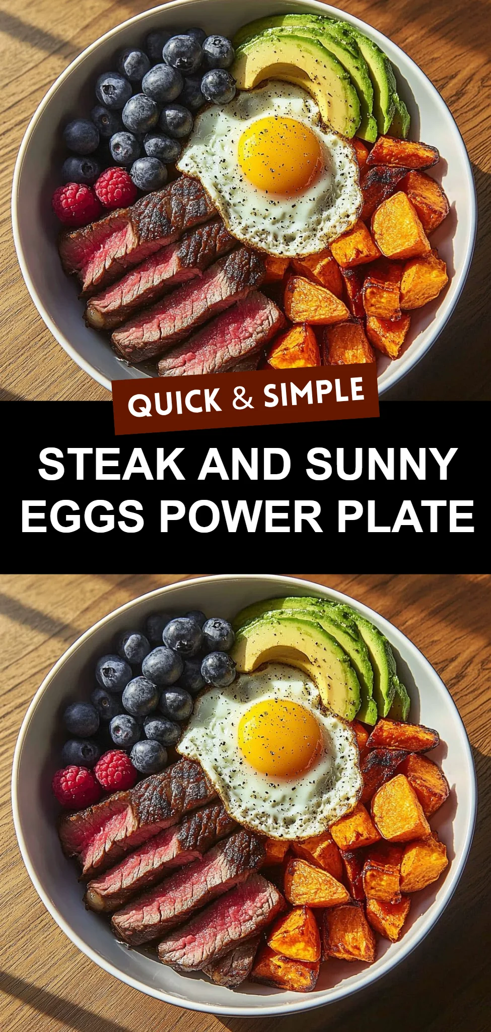 Steak and Sunny Eggs Power Plate