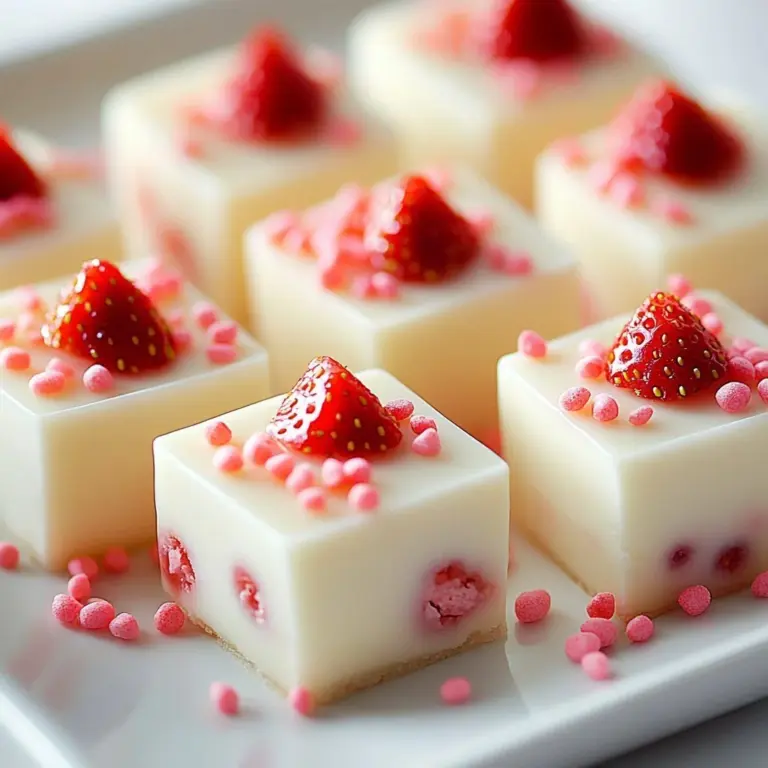 Delicious strawberry fudge perfect for Valentine's Day treats