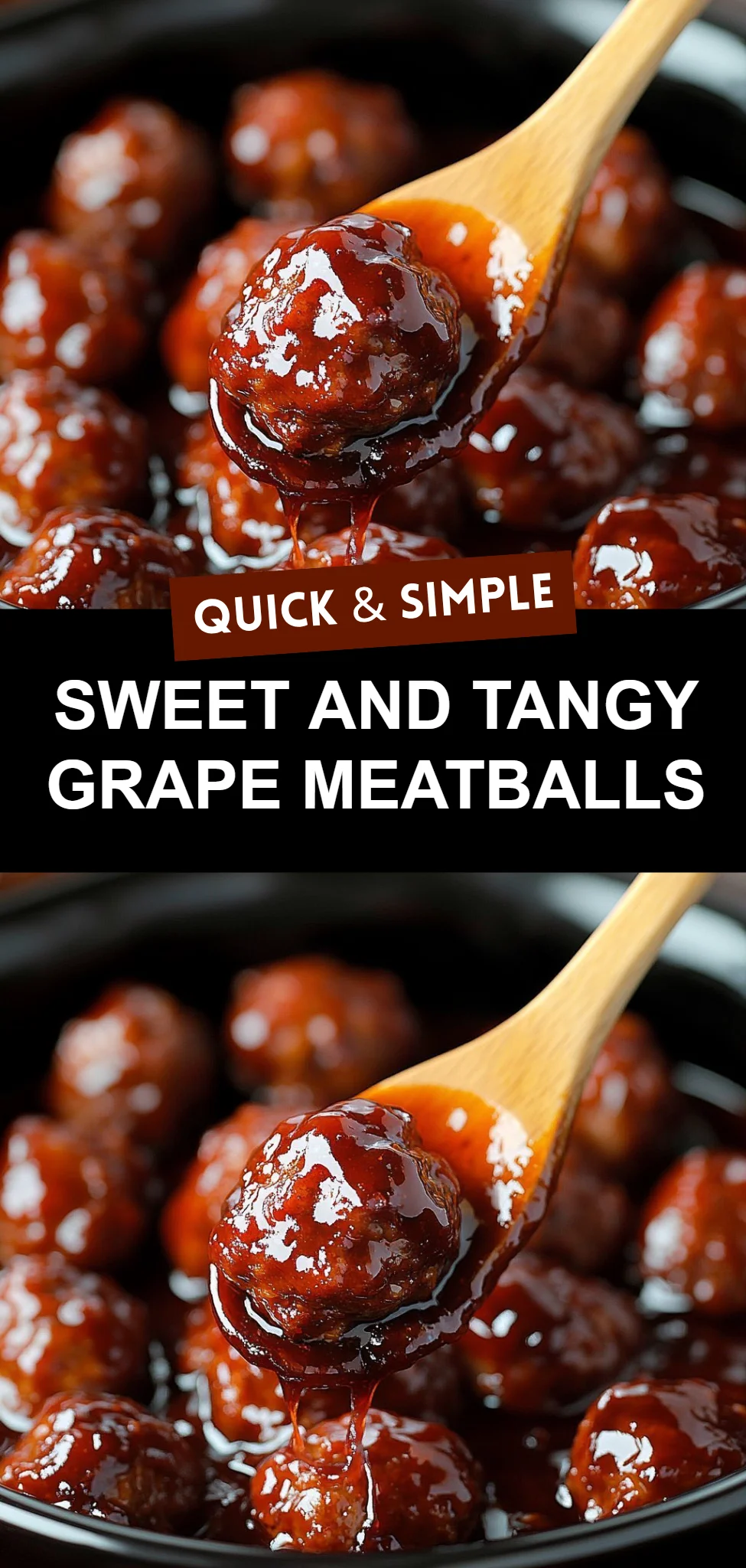 Sweet and Tangy Grape Meatballs