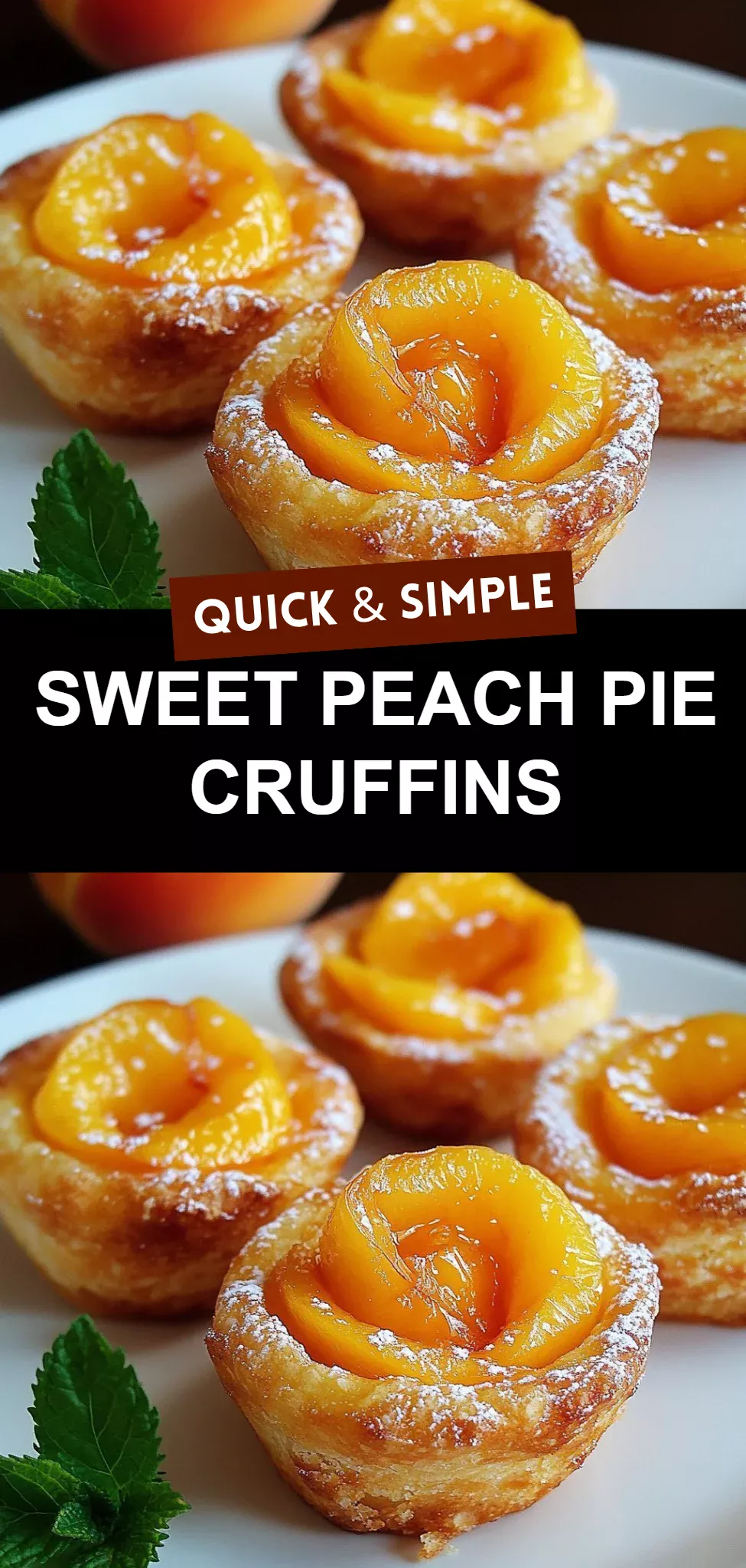 Sweet Peach Pie Cruffins