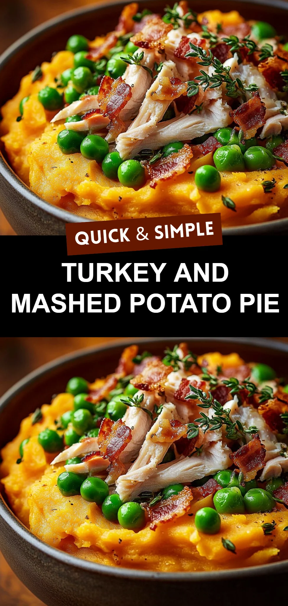 Turkey and Mashed Potato Pie